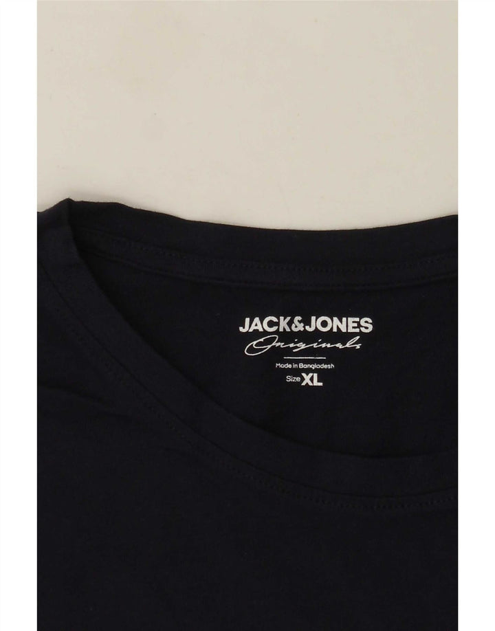 Jack & Jones herre T-shirt top XL marineblå