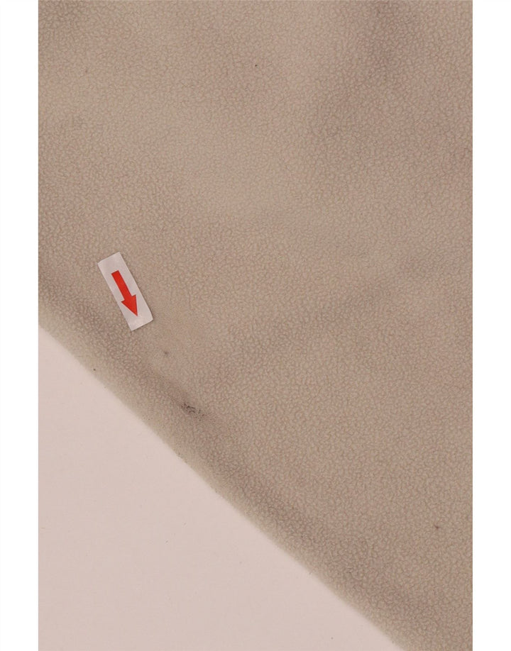Kappa herre lynlås hals fleece jumper stor beige polyester