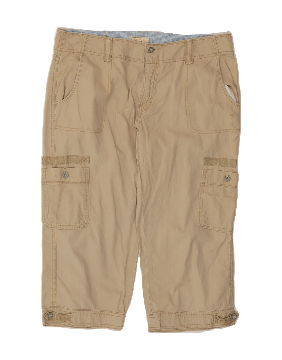 LEVI'S Womens Bermuda Cargo Shorts US 8 Medium W32  Beige Cotton Vintage Levi's and Second-Hand Levi's from Messina Hembry 