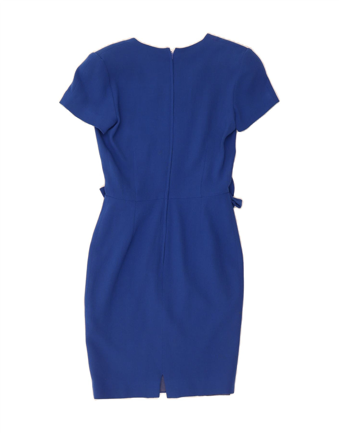 VINTAGE Womens Bodycon Dress IT 40 Small Blue Linen Vintage Vintage and Second-Hand Vintage from Messina Hembry 