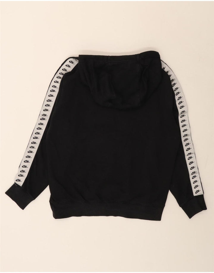 NIKE Grafisk hættetrøje til mænd Medium Sort Colourblock Bomuld