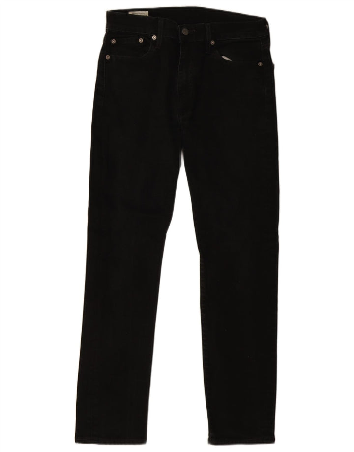 Levi's Herre 502 tilspidsede jeans W30 L32 sort bomuld