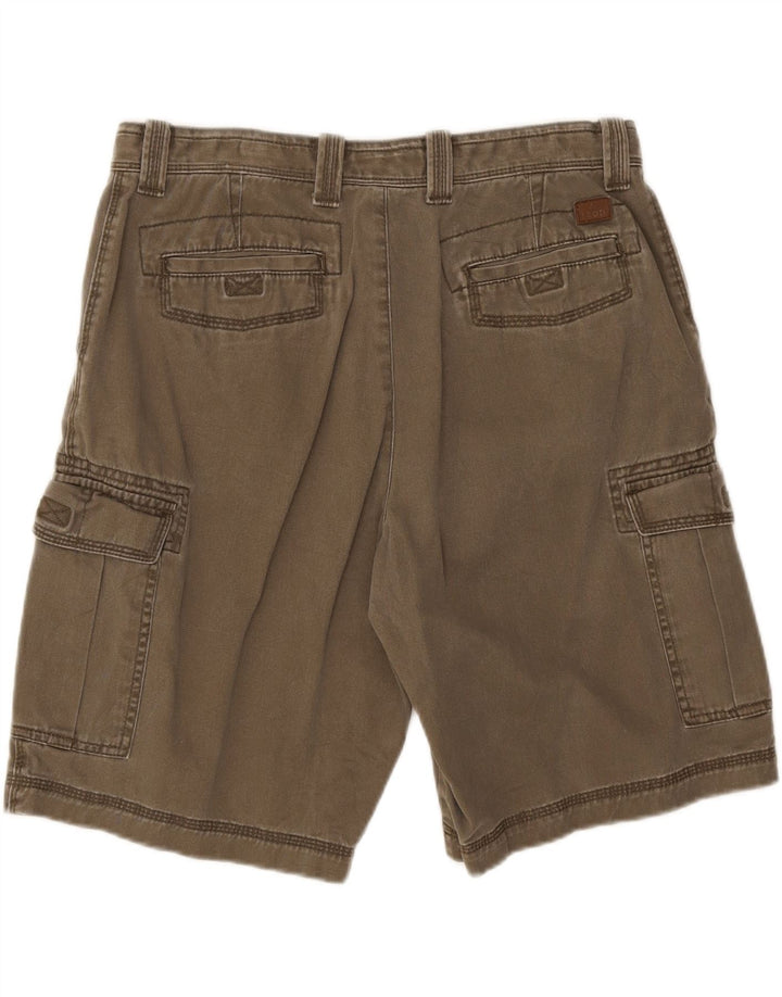 IZOD Mens Cargo Shorts Small W34 Khaki Cotton Vintage Izod and Second-Hand Izod from Messina Hembry 