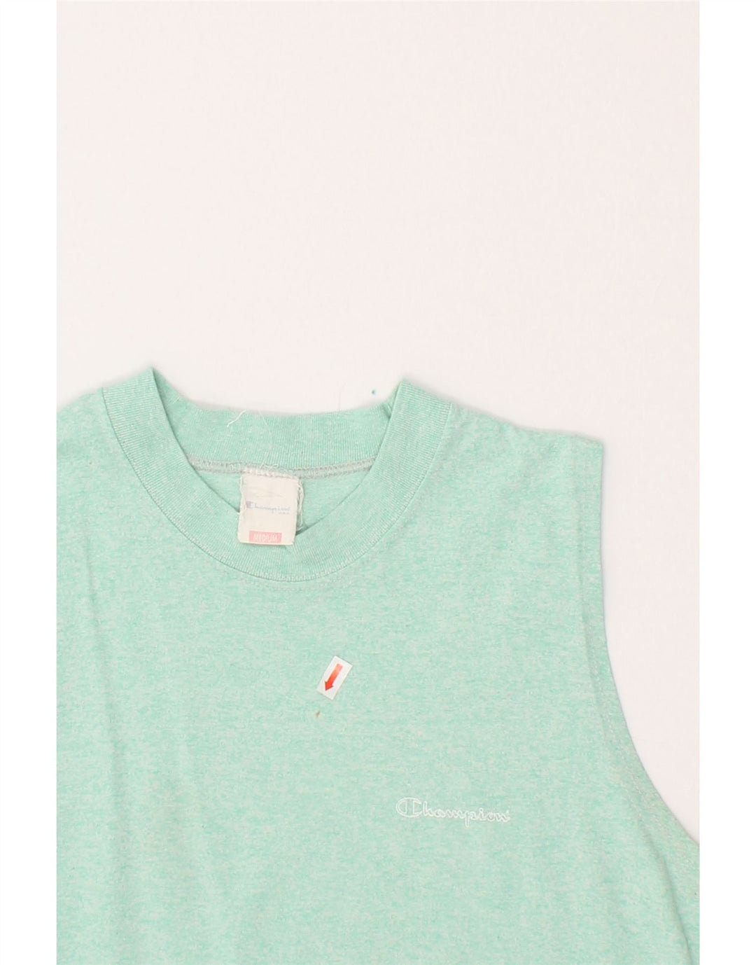 CHAMPION Mens Vest Top Medium Green Flecked Vintage Champion and Second-Hand Champion from Messina Hembry 