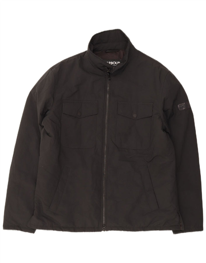 Barbour Herre Windbreaker Jacket UK 40 Large Black