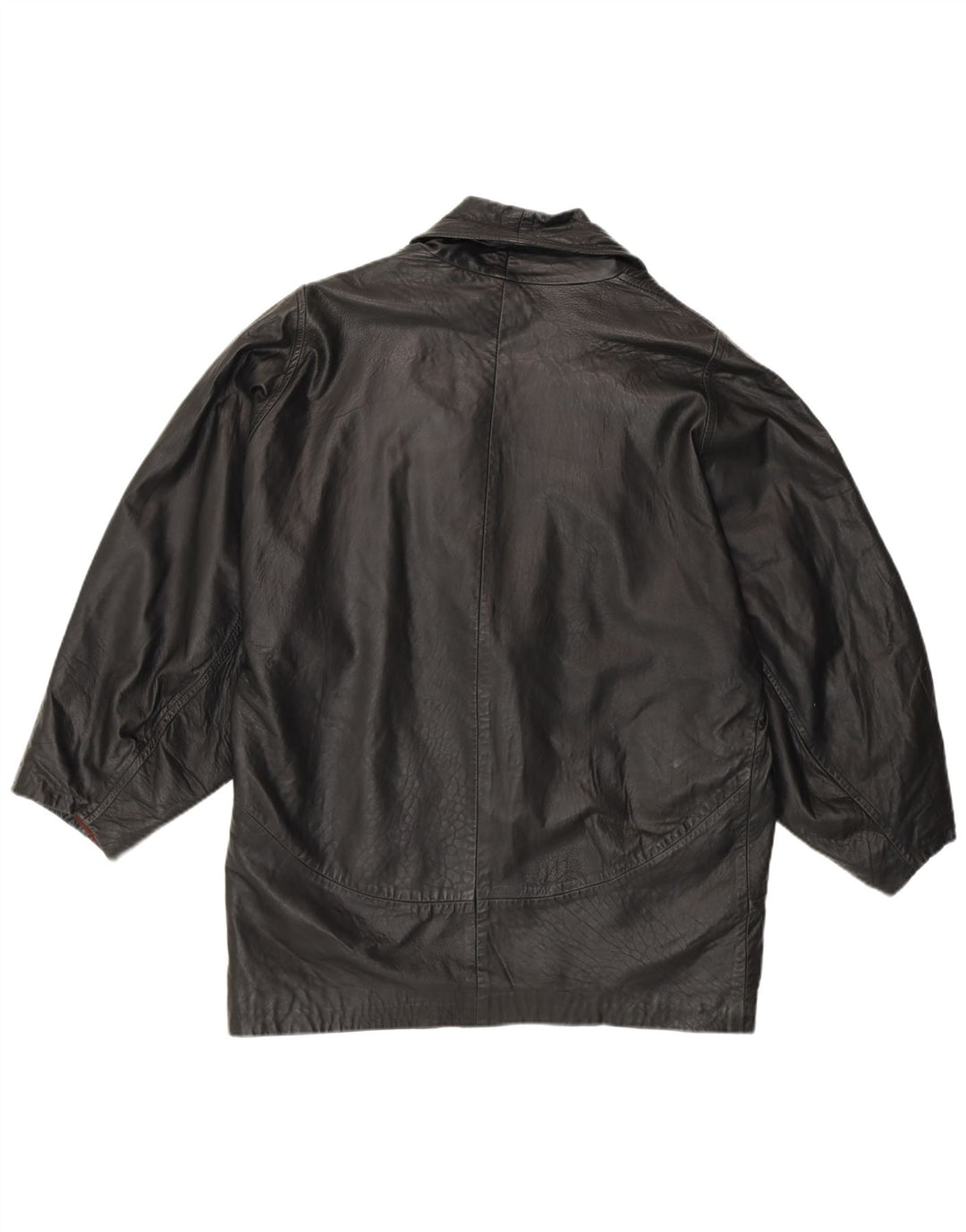 Vintage læderjakke til kvinder UK 16 Stor sort læder