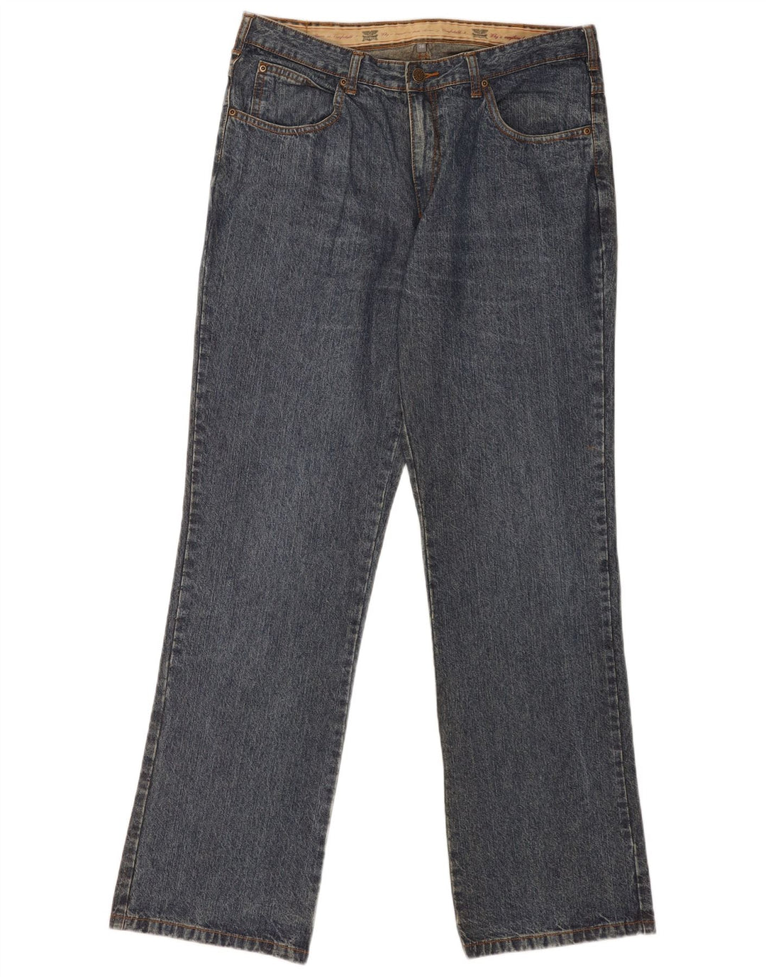 Rivers Straight Jeans til mænd W36 L33 blå bomuld