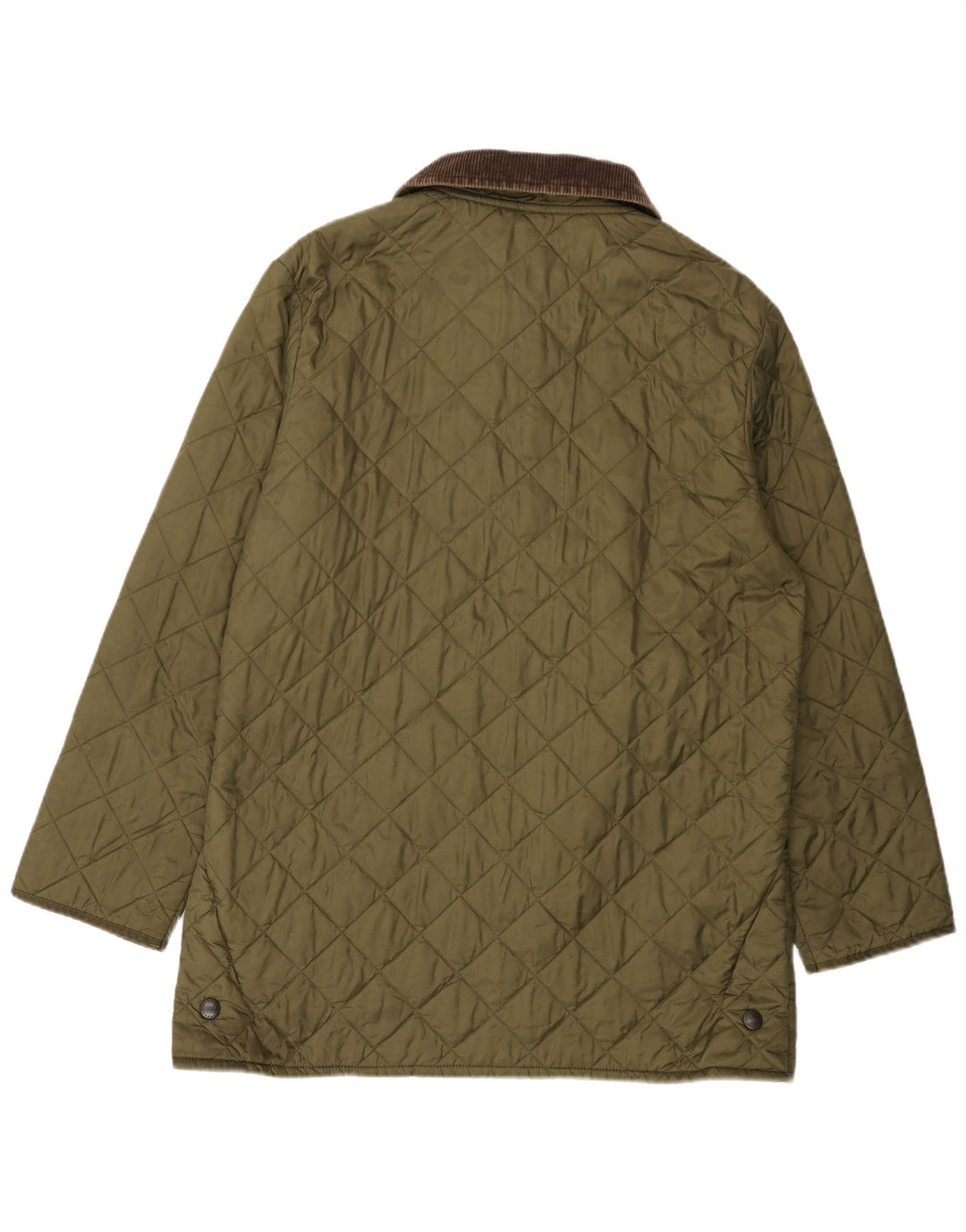 BARBOUR Herre quiltet jakke UK 40 Stor Khaki Polyamid