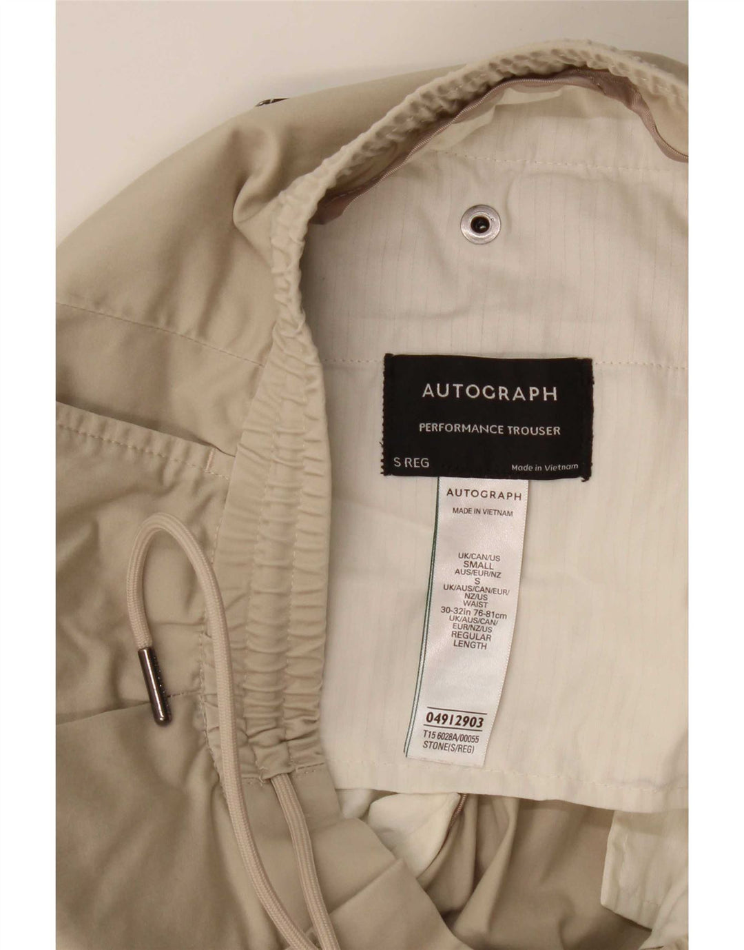 Marks & Spencer Dame Autograph Slim Chino Bukser Small W30 L32 Beige