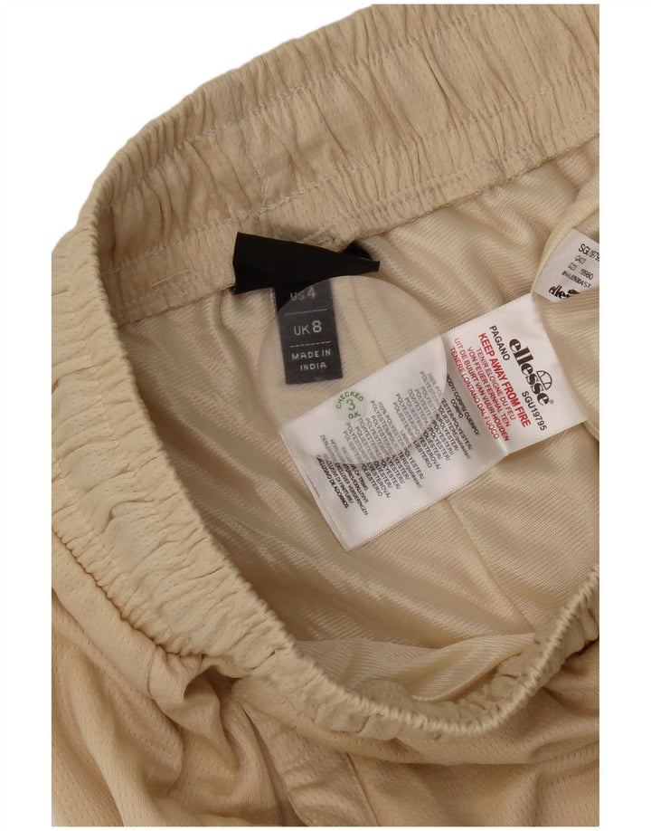 Ellesse Womens Træningsdragt Bukser UK 8 Small Beige Polyester