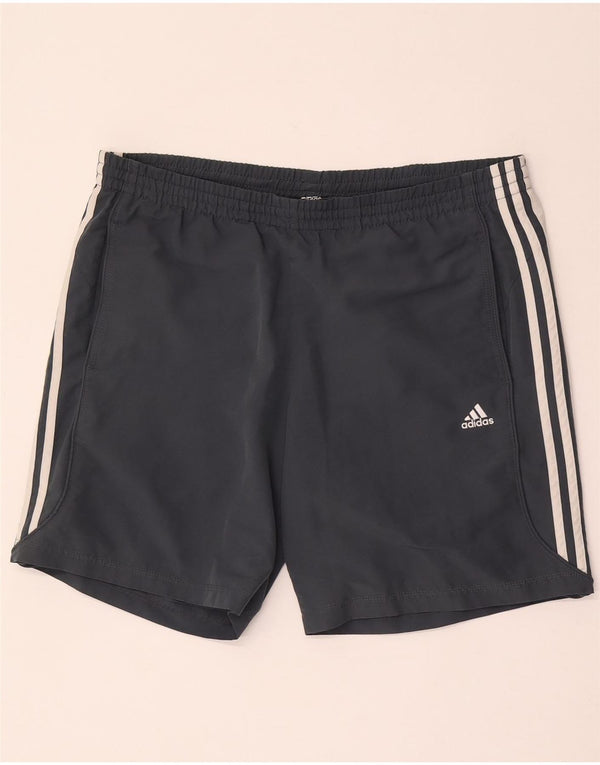 Adidas Mens Climalite Sport Shorts Medium Grey Polyester