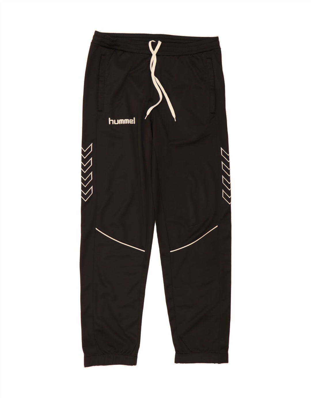 HUMMEL Mens Tracksuit Trousers Joggers Small Black Polyester Vintage Hummel and Second-Hand Hummel from Messina Hembry 