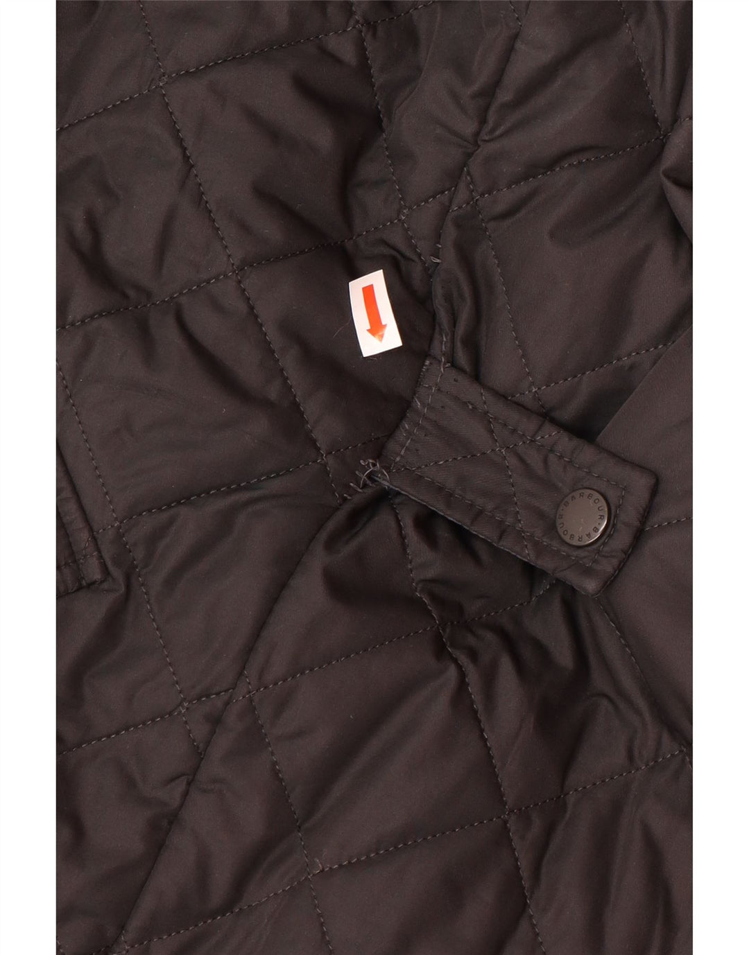 BARBOUR Herre quiltet jakke UK 36 Lille sort polyester