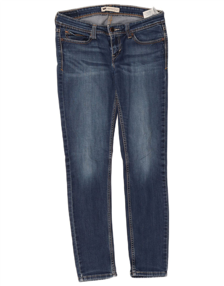 LEVI'S Dame Slight Curve Skinny Jeans med lav talje W29 L32 Blå Bomuld