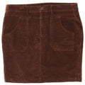 Benetton Dame Mini Corduroy Nederdel IT 44 Medium W32 Brun Bomuld