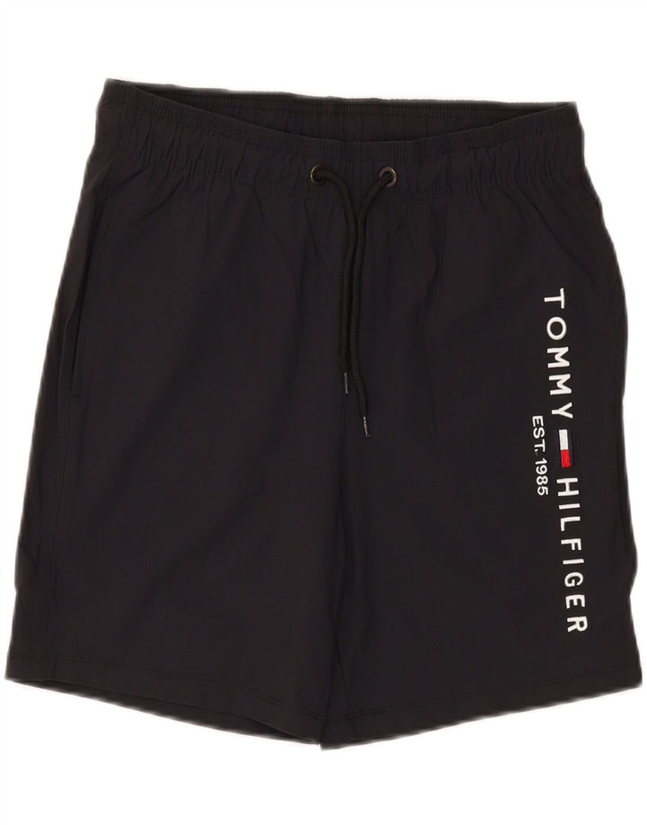 Tommy Hilfiger Herre grafiske sportsshorts Små sorte polyester