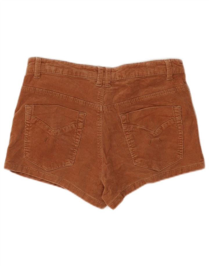 Topshop Dame fløjlshorts W28 Medium Beige Bomuld