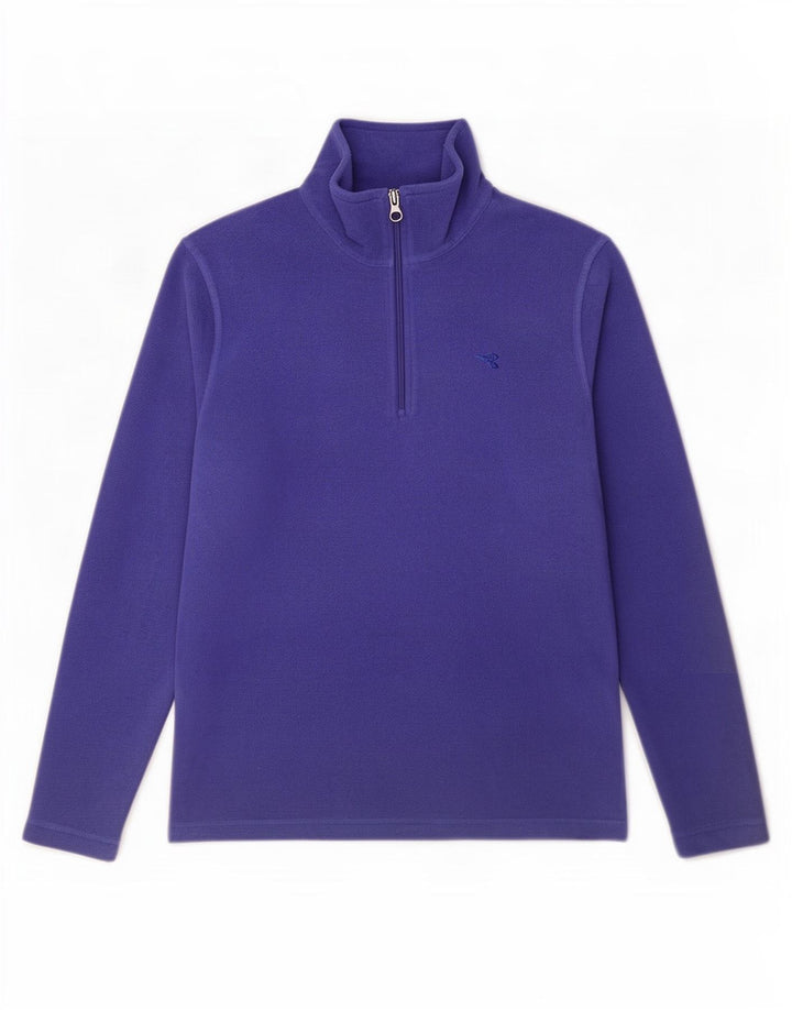Diadora herre lynlås hals fleece jumper mellemblå polyester