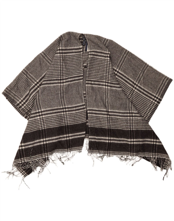 Marks & Spencer Dame Cape Cardigan Sweater One Size Black Houndstooth
