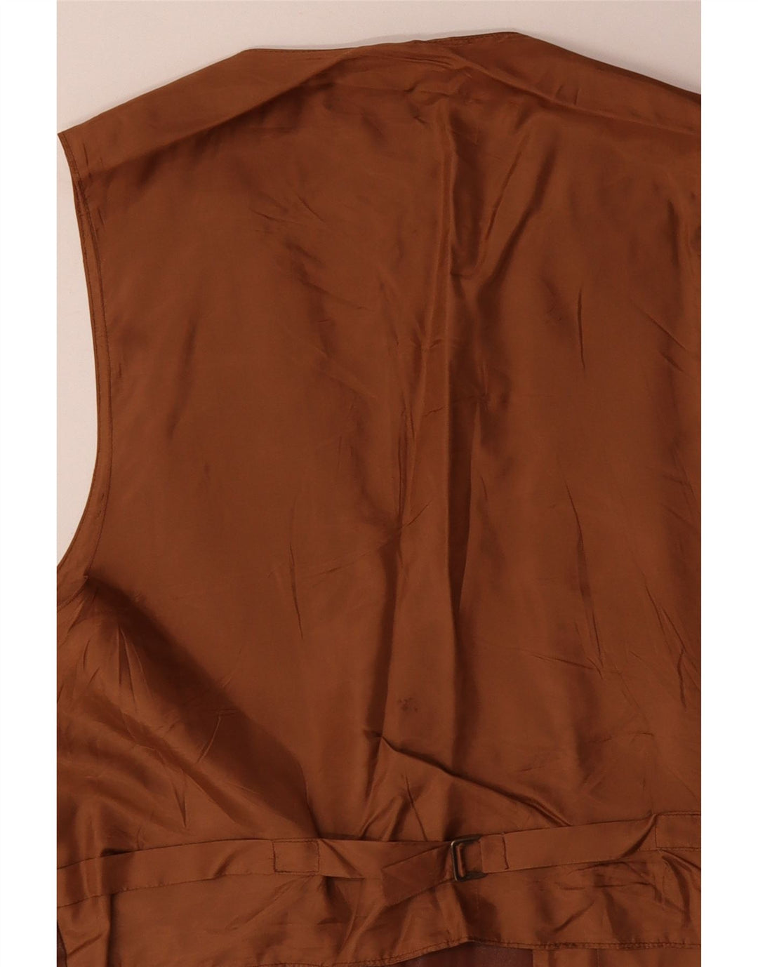 VINTAGE Lædervest til mænd Stor brunt læder