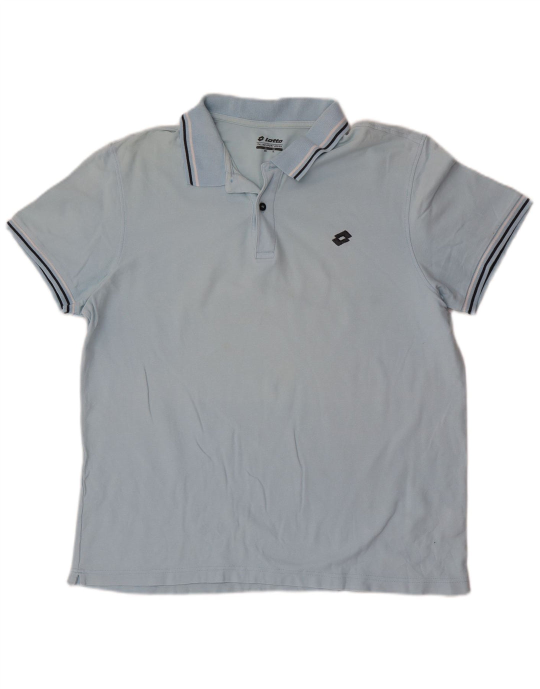 Lotto Herre Polo Shirt XL Blå Stribet