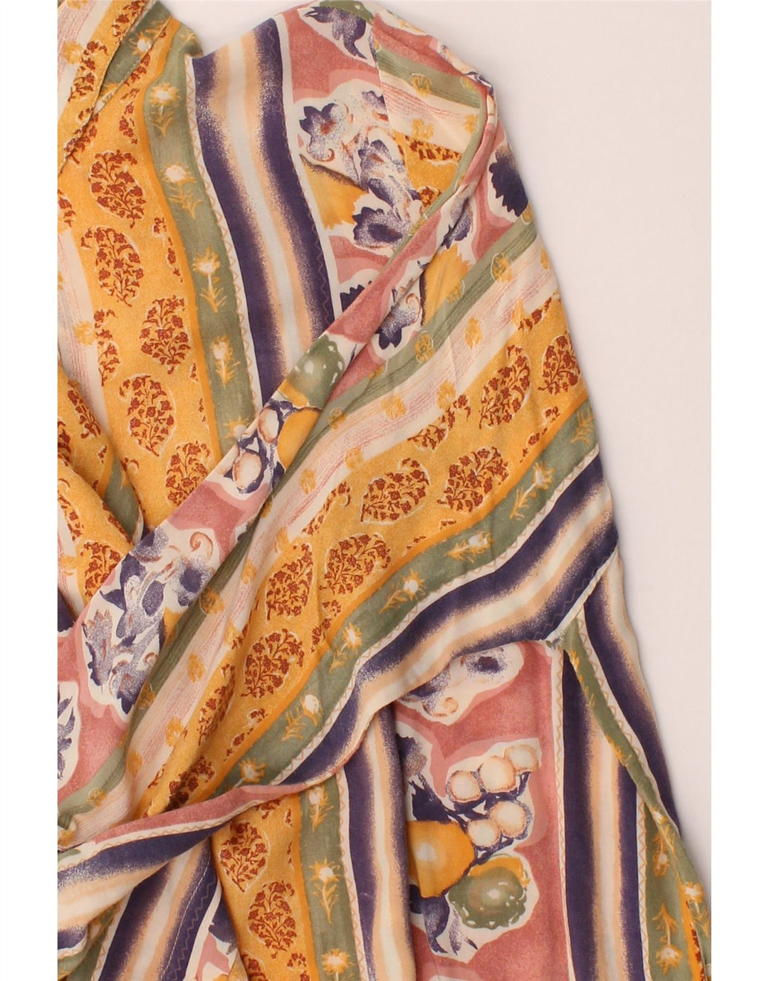 MAXIME Womens Shirt EU 38/40 Medium Multicoloured Striped Viscose Vintage Maxime and Second-Hand Maxime from Messina Hembry 