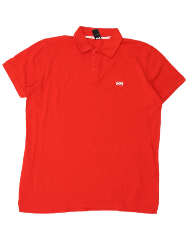 Helly Hansen Herre Polo Shirt 2XL Rød Bomuld