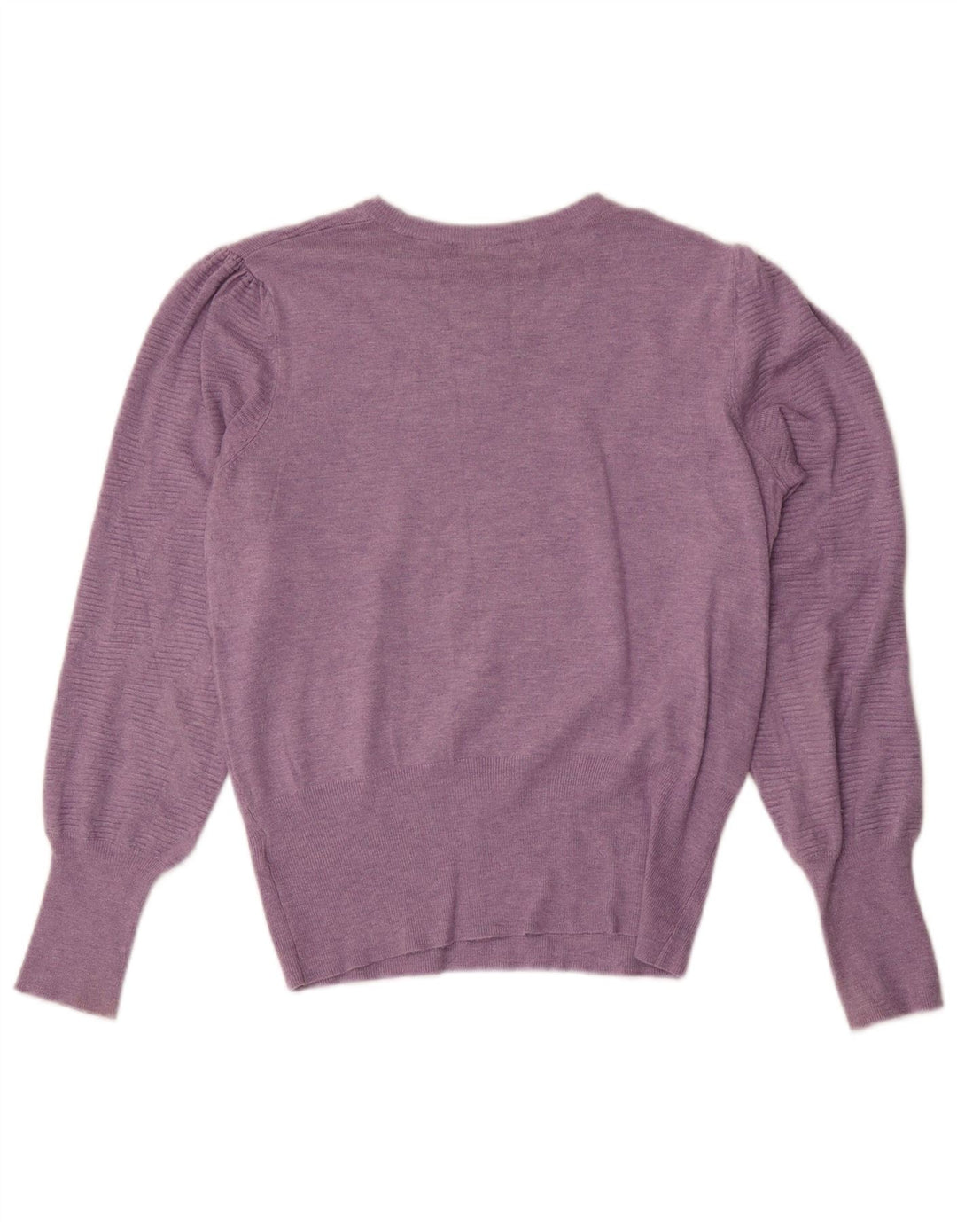Marks & Spencer Dame Crop Boat Neck Jumper Sweater UK 14 Medium Purple