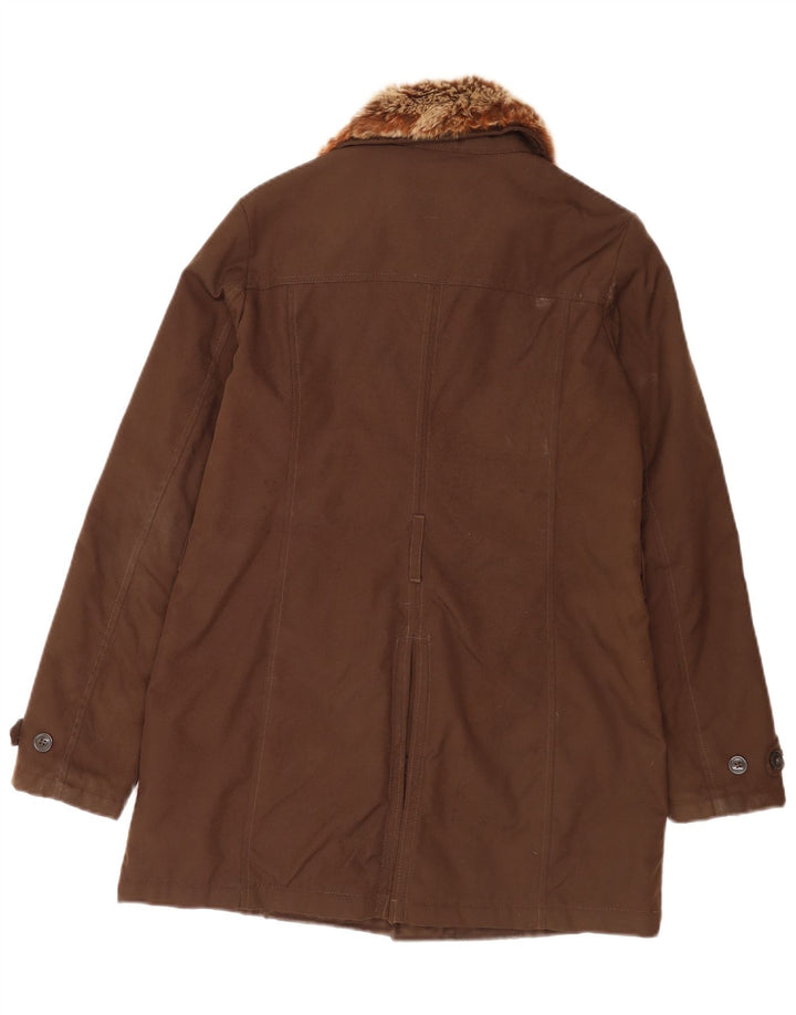Woolrich Dame Polstret Jakke UK 14 Medium Brun Nylon