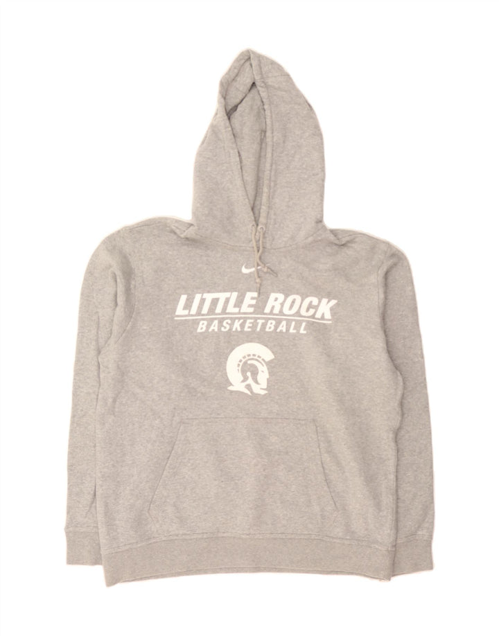 NIKE Mens Basketball Graphic Hoodie Jumper Medium Grey Cotton Vintage Nike and Second-Hand Nike from Messina Hembry 
