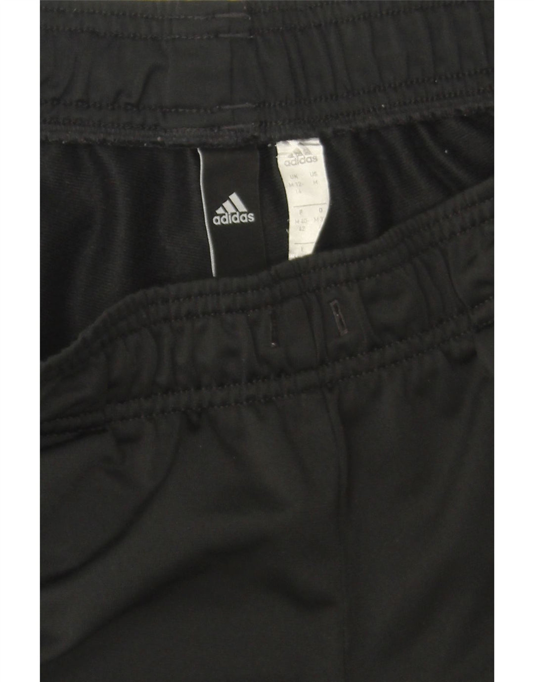 ADIDAS Womens Tracksuit Trousers Joggers UK 12/14 Medium  Black Polyester Vintage Adidas and Second-Hand Adidas from Messina Hembry 