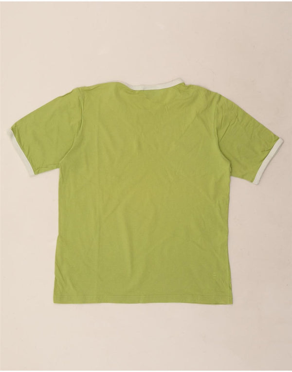 SERGIO TACCHINI Herre grafisk T-shirt Top Stor grøn bomuld