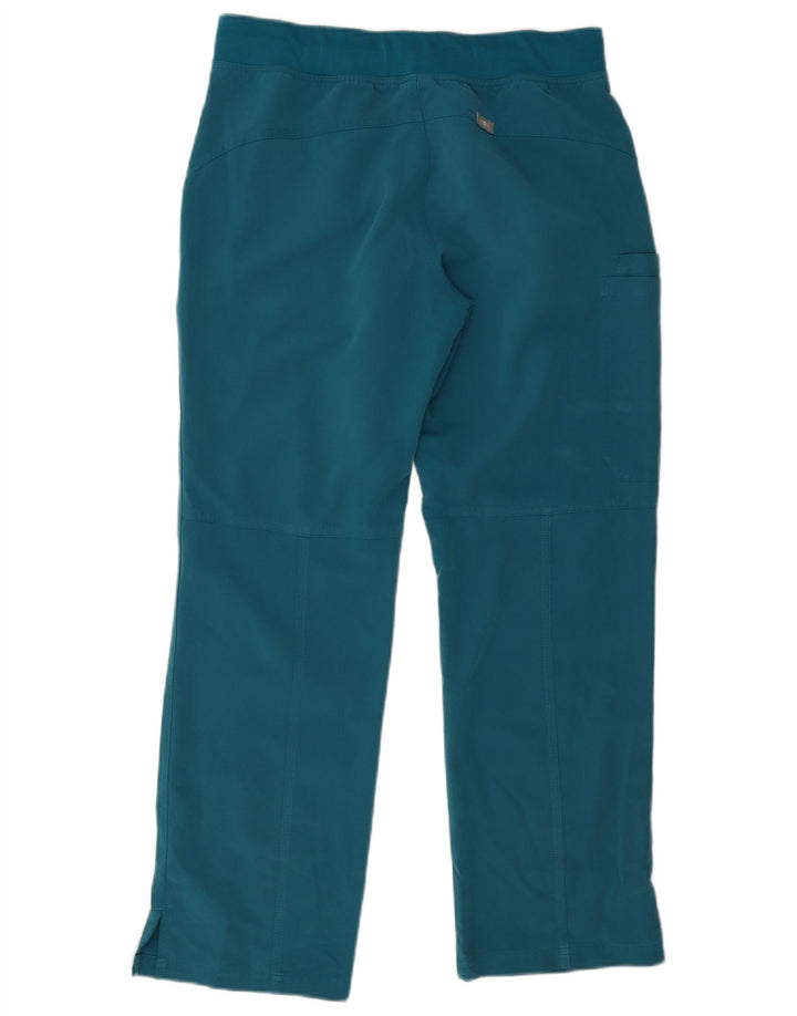 Figner Dame Straight Cargo Bukser Medium W30 L28 Blå Polyester