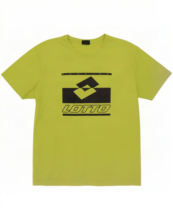 Lotto Herre Grafisk T-Shirt Top XL Grøn