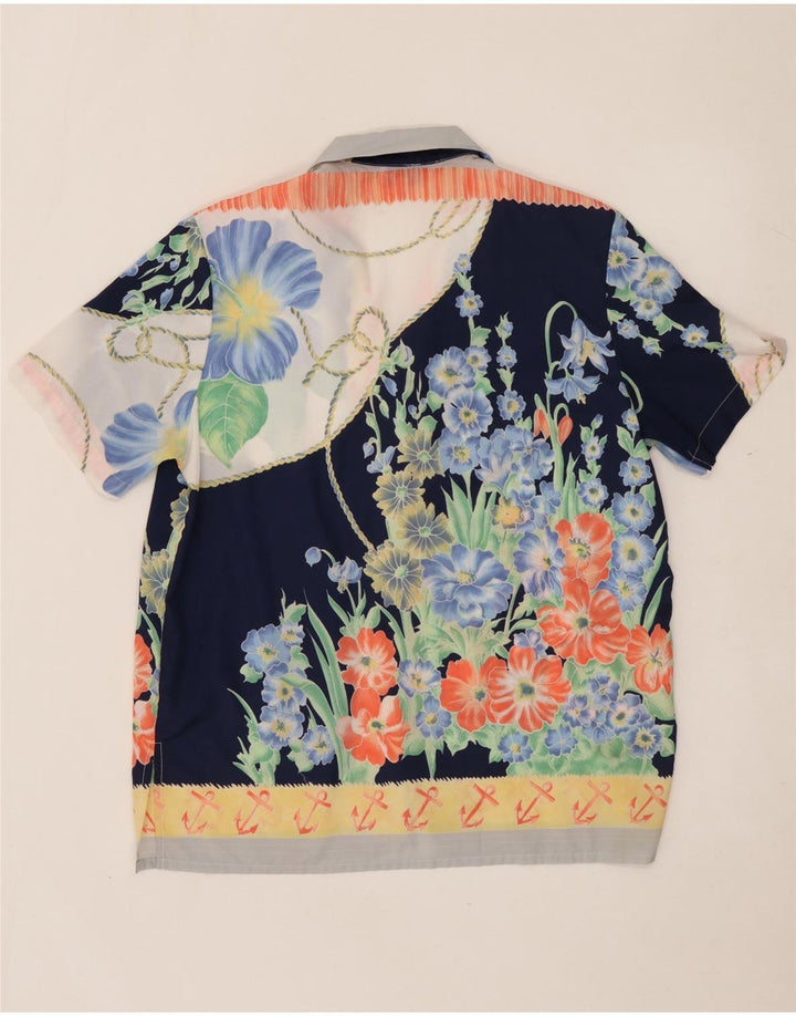 ALEXIA Dame Oversized skjortebluse UK 14 Medium Multicolored Floral