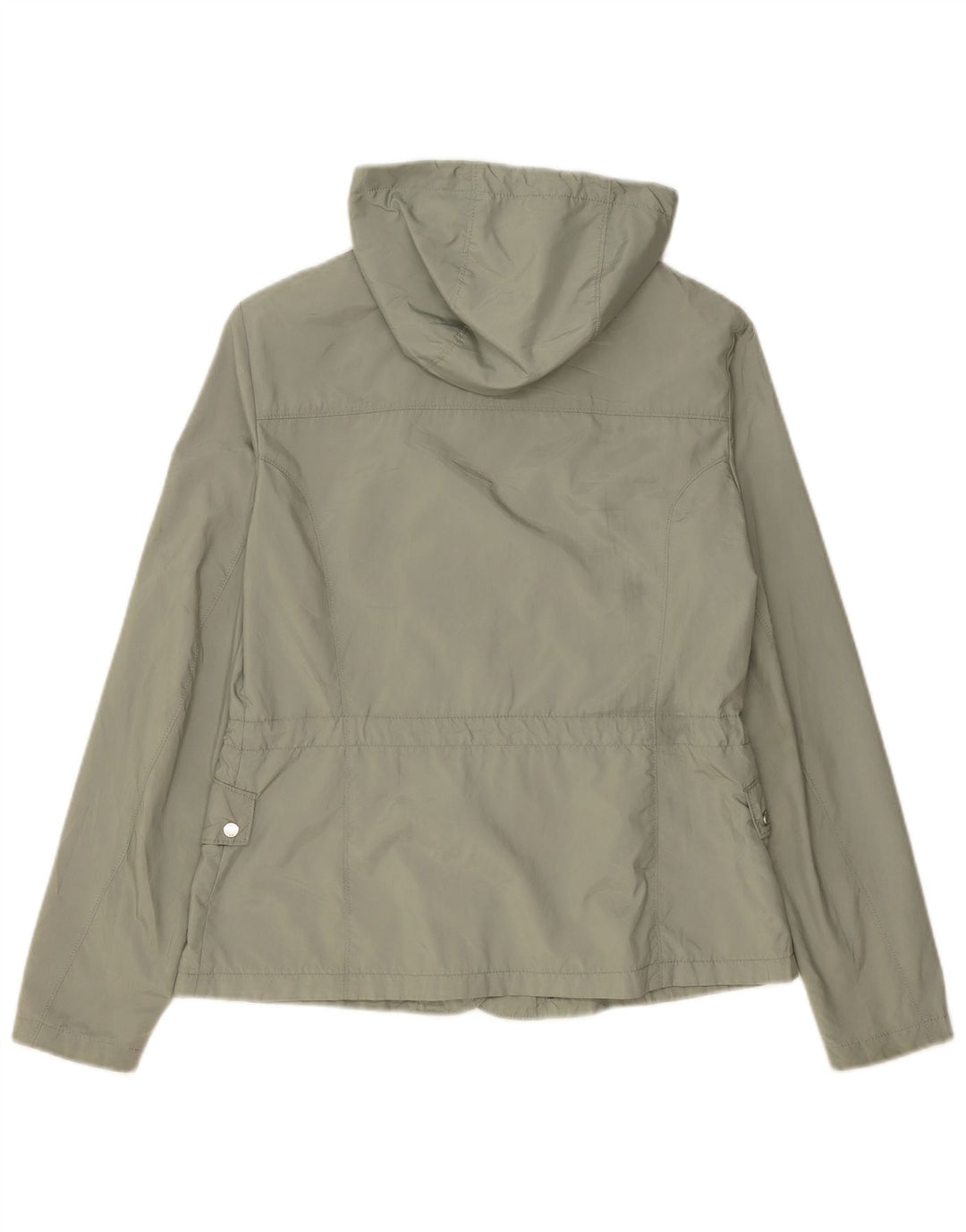 Geox Bomberjakke med hætte til kvinder UK 12 Medium Khaki Polyester