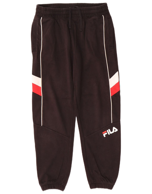 Fila Herre grafisk træningsdragt Bukser Joggers Small Black Colourblock