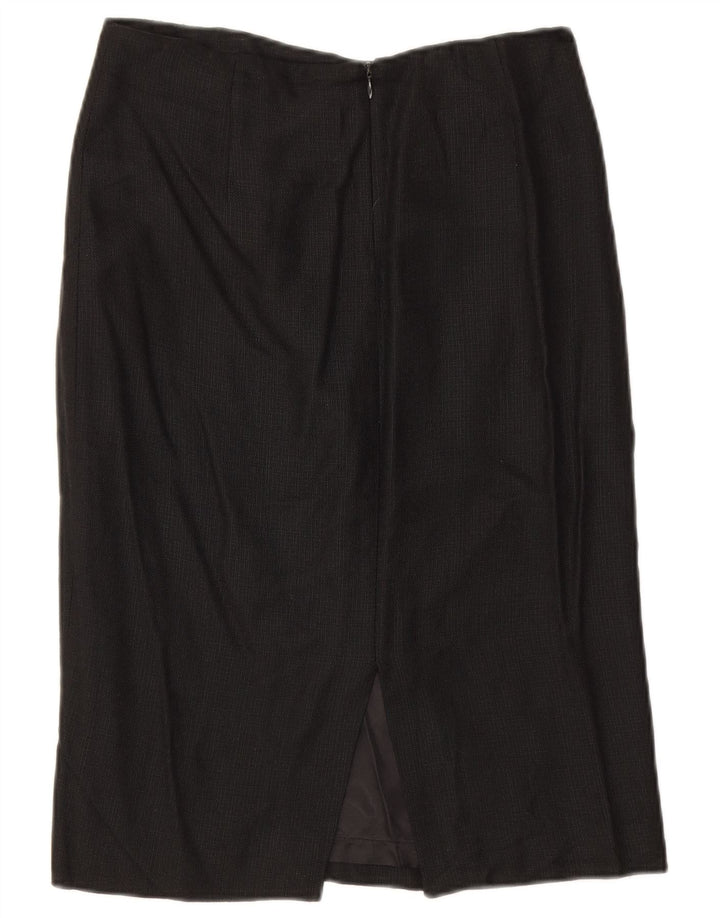 Zara lige nederdel til kvinder EU 38 Small W28 Black Rayon