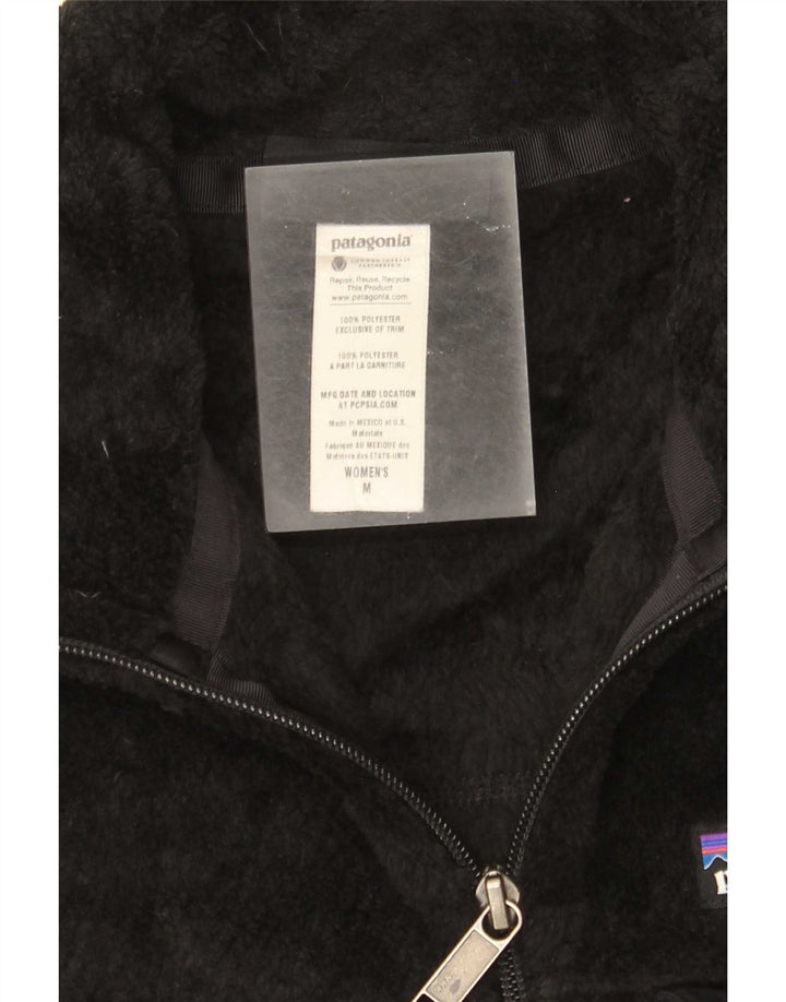 Patagonia Dame Fleece Gilet UK 12 Medium Sort Polyester
