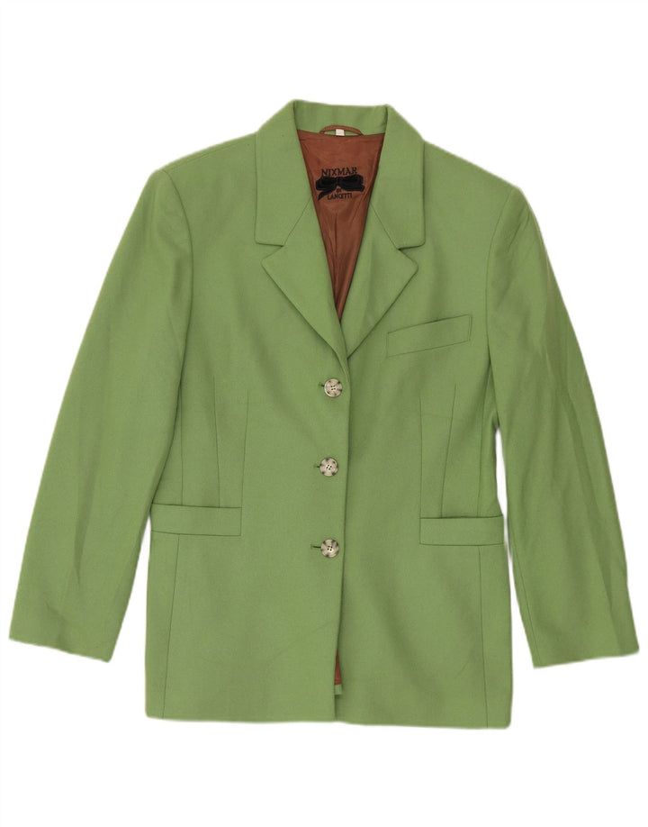 Lancetti Dame 3 Button Blazer Jacket IT 46 Large Green