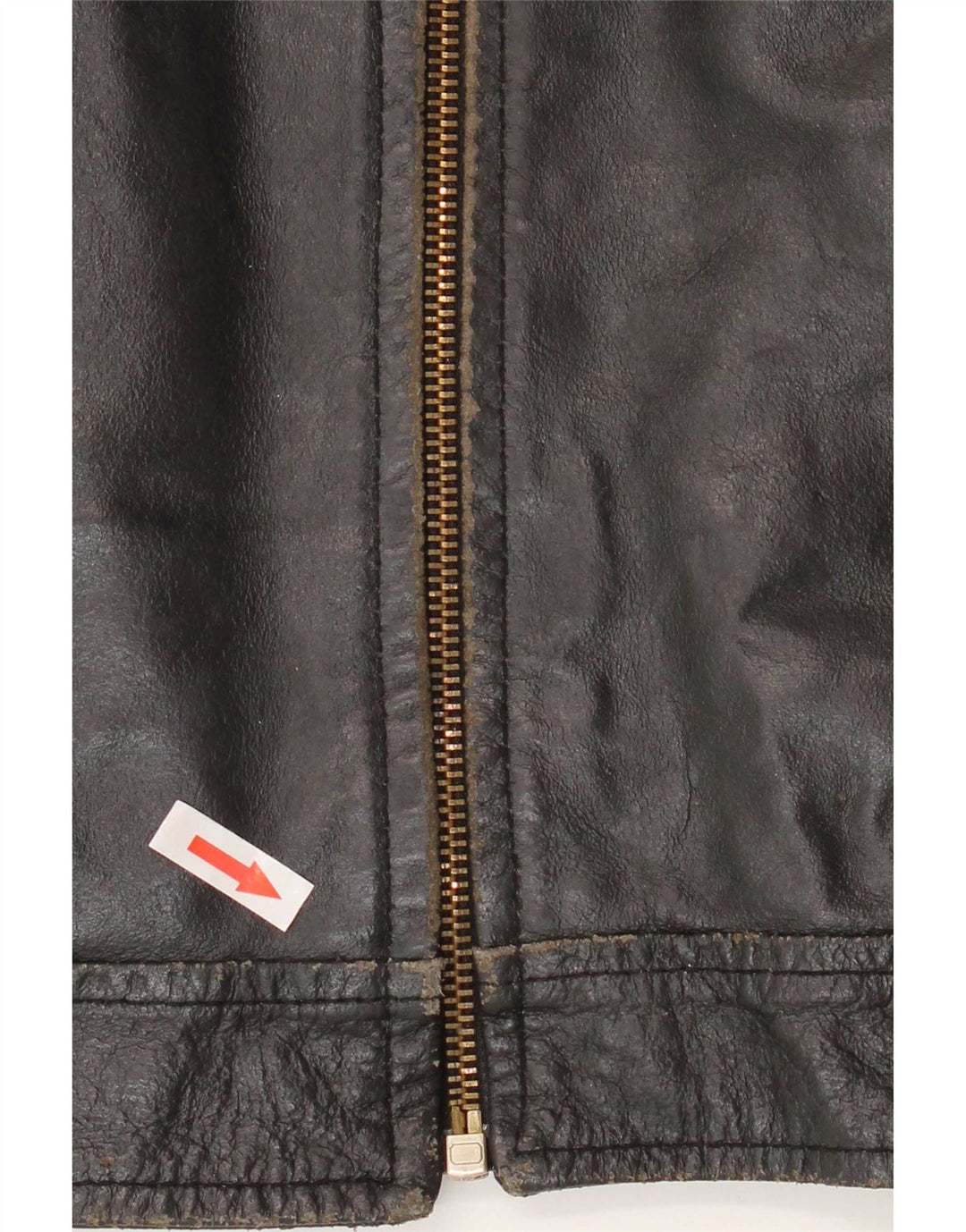 Vintage dame læderjakke IT 50 XL Sort