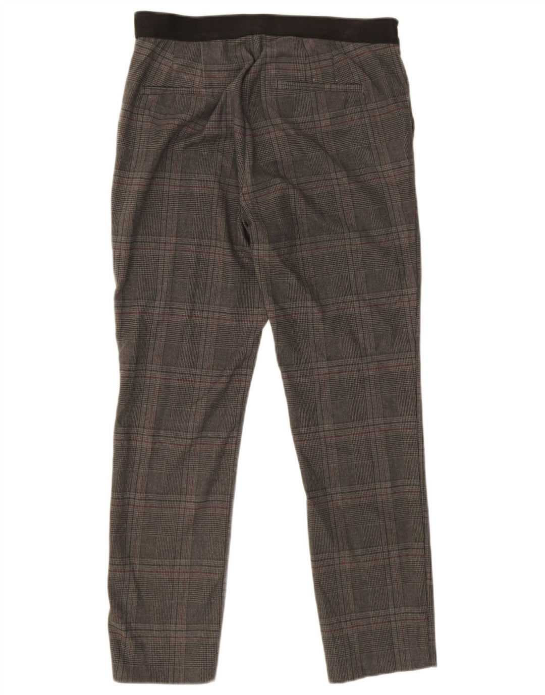 Zara Slim Chino Bukser Medium W32 L26 Grå Ternet polyester