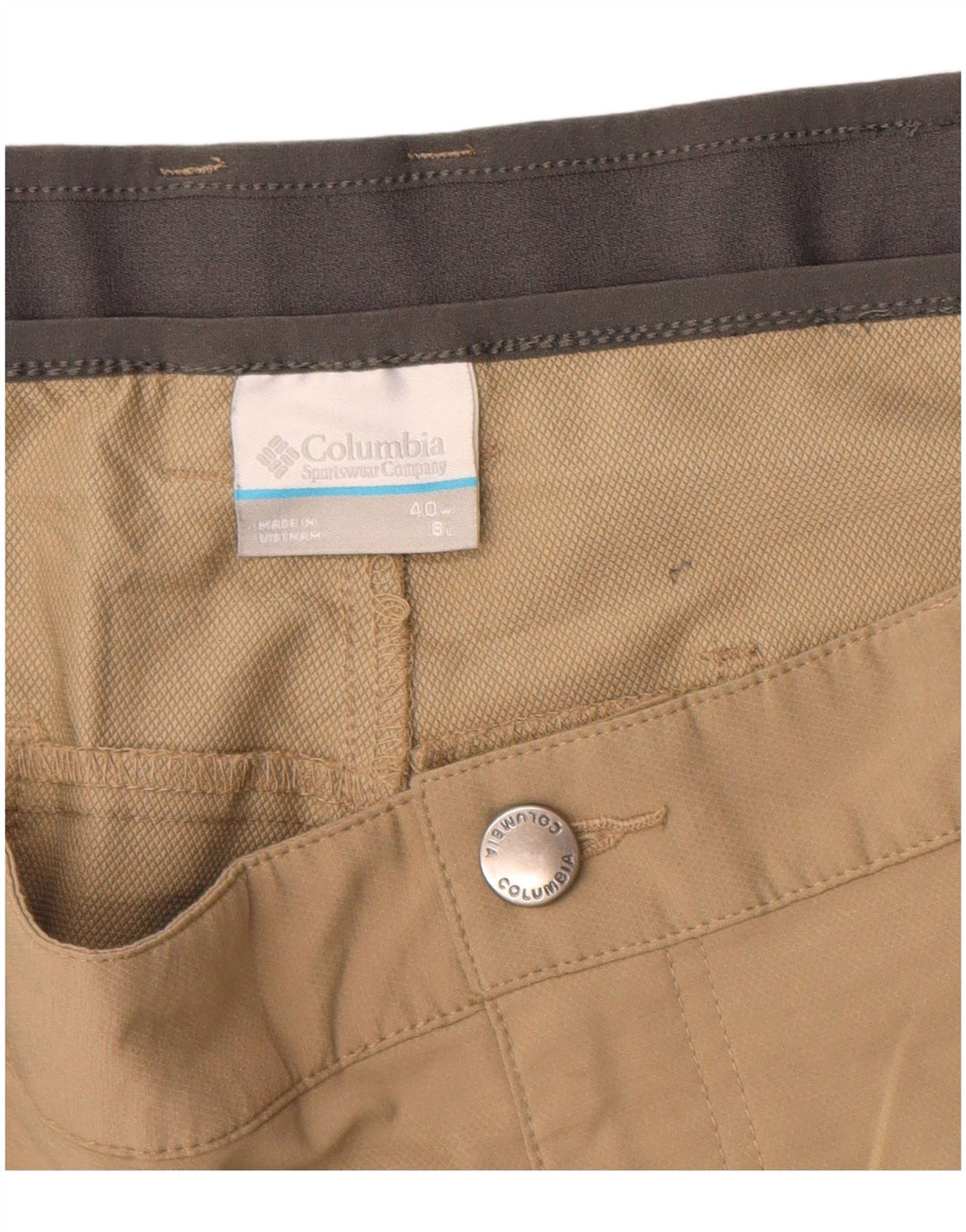 Columbia Herre Chino Shorts W40 XL Beige Colourblock Polyester