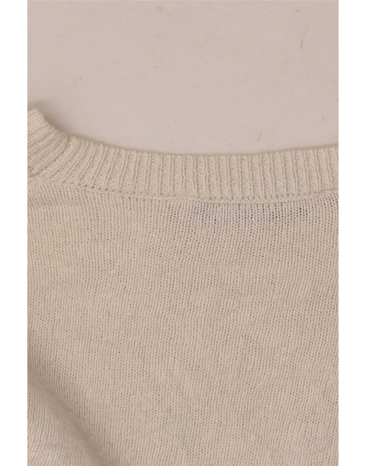 Zara Dame Crop Top Langærmet UK 6 XS Hvid