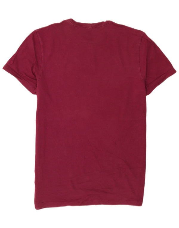 Jack Wills Herre Classic Fit T-Shirt Top Medium Burgundy Bomuld