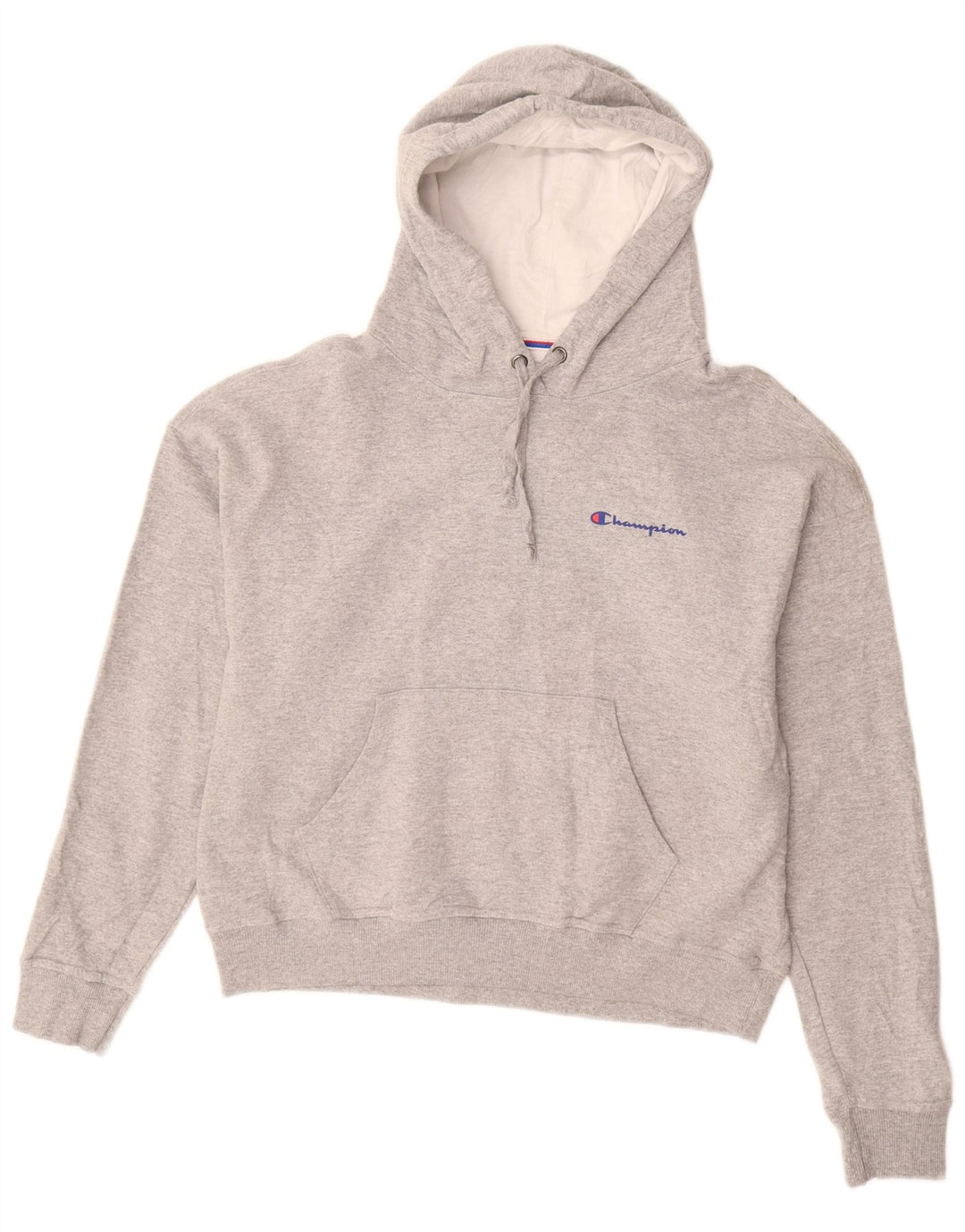 CHAMPION Dame oversized hættetrøje trøje UK 10 Small Grå