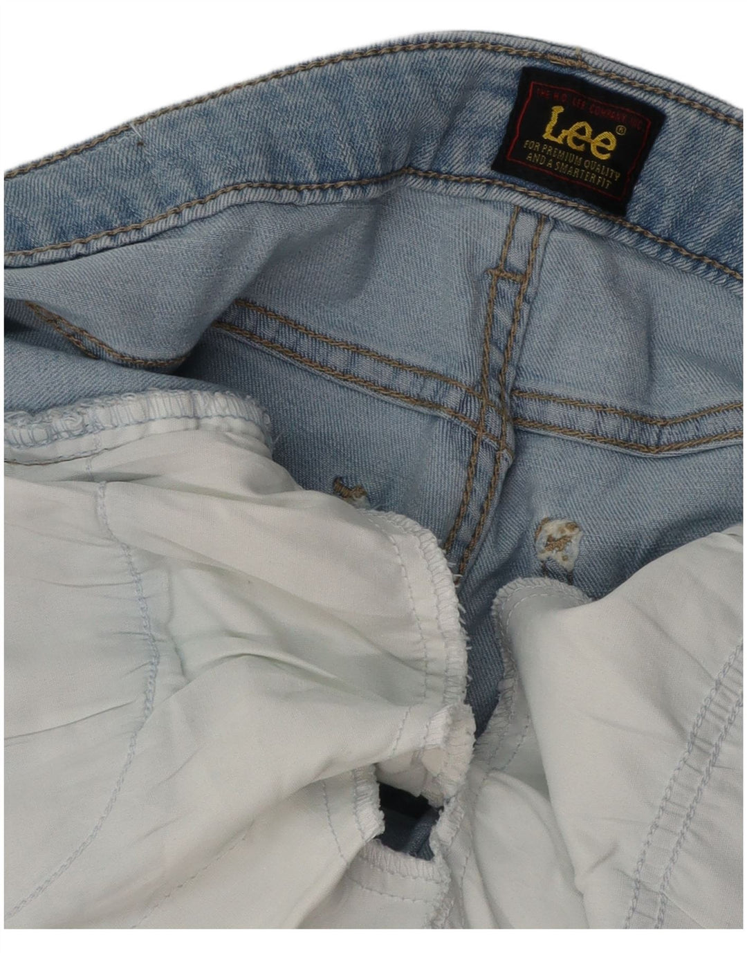 LEE Dame Denim Shorts W32 Large Blue