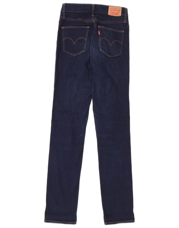 Levi's Kvinder Slankende Slim Jeans W26 L32 Marineblå Bomuld