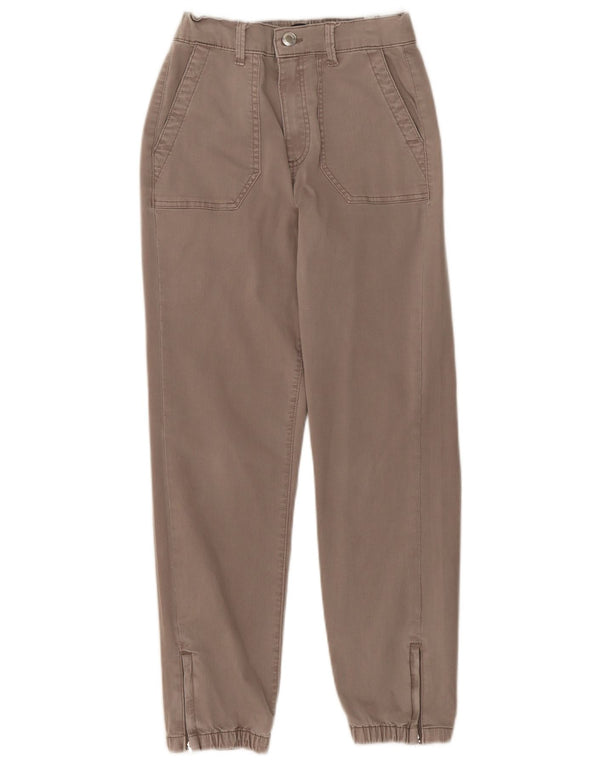 Marks & Spencer Womens Tapered Jeans UK 8 Small W24 L25 Brun Bomuld
