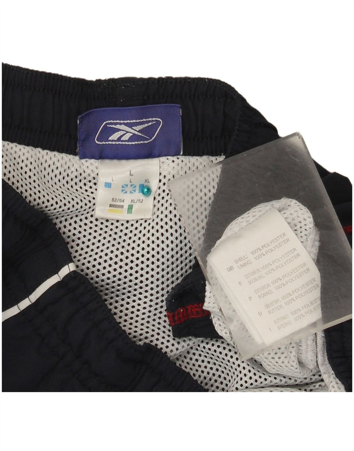 Reebok Herre grafiske sportsshorts store marineblå polyester